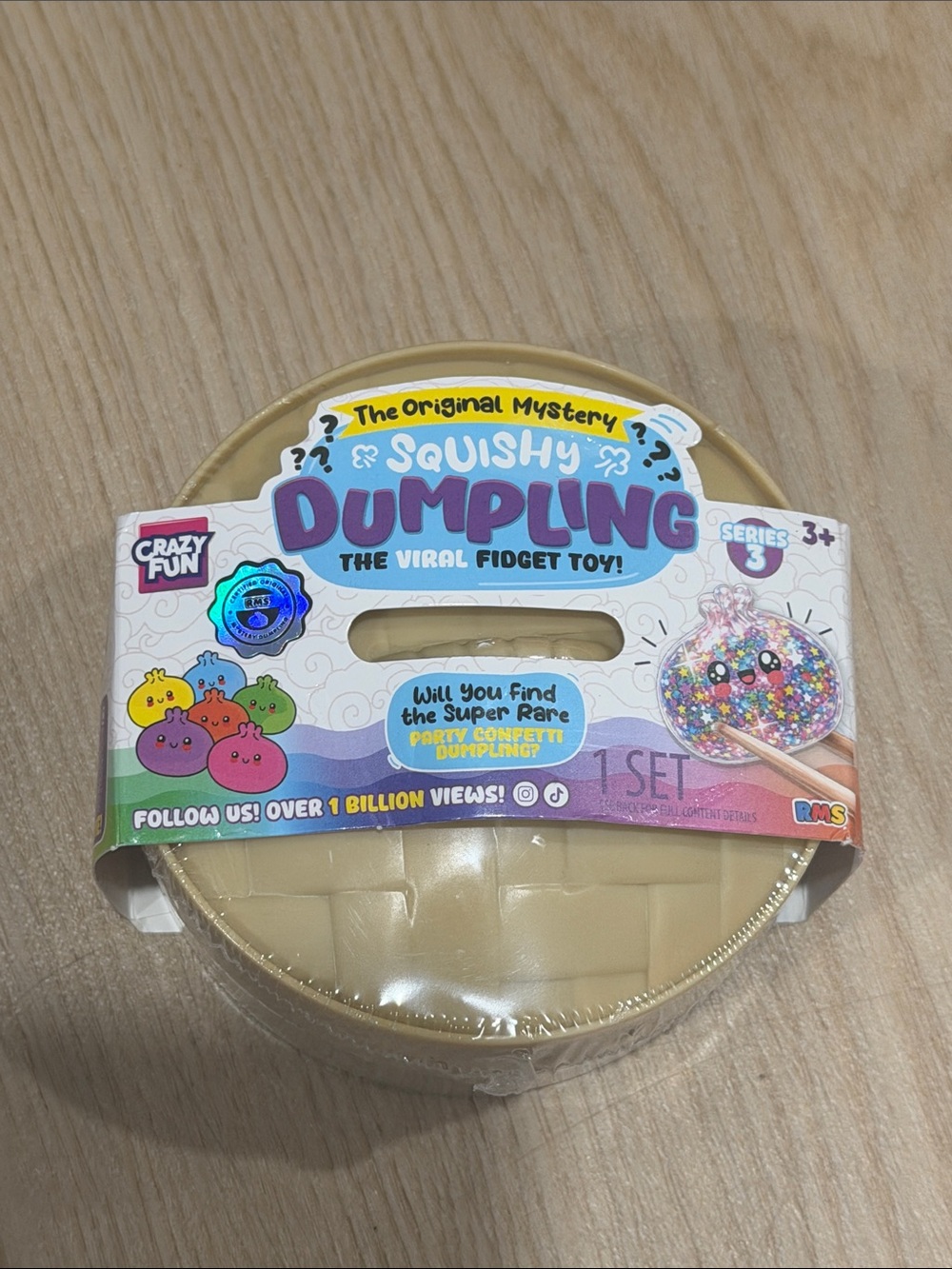 Crazy Fun RMS Mystery Squishy Dumpling - Party Confetti (Target Exclusive)